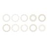10 Pcs White Lace Scrapbooking Supplies Paper Picture Frame Scrapbook Background Paper DIY Journal