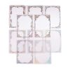 20 Pcs PVC Transparent Paper Picture Frame Vintage Floral Collage Scrapbooking Supplies for Journal Diary Planner