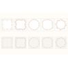 20 Pcs PVC Retro Scrapbooking Supplies Collage Card DIY Journal Floral Transparent Paper Picture Frame