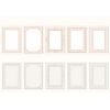 20 Pcs PVC Vintage Collage Card Scrapbooking Supplies DIY Journal Floral Transparent Paper Picture Frame